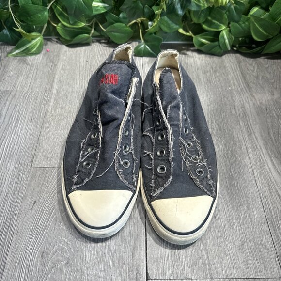 Converse John Varvatos Slip On Laceless Blue Canvas Shoes Men\'s 7.5 Women’s 9.5 main image 7